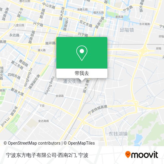 宁波东方电子有限公司-西南2门地图
