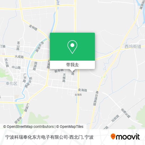 宁波科瑞奉化东方电子有限公司-西北门地图