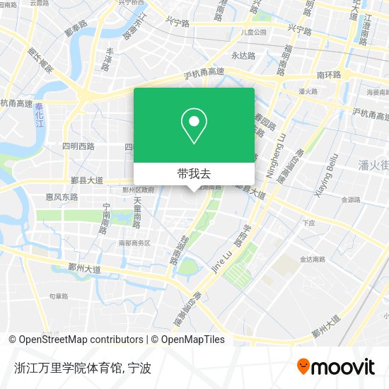 浙江万里学院体育馆地图