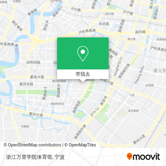 浙江万里学院体育馆地图