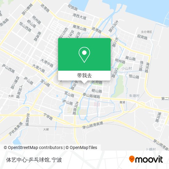 体艺中心-乒乓球馆地图