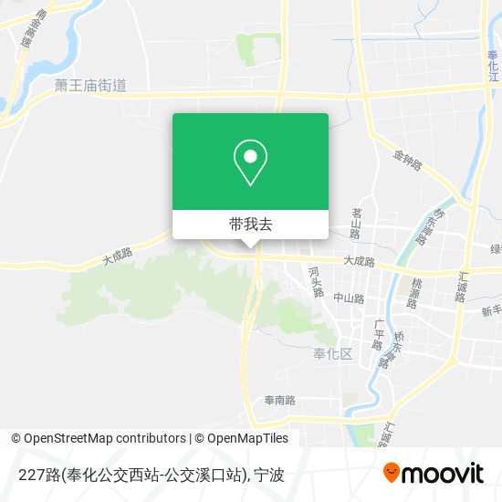 227路(奉化公交西站-公交溪口站)地图