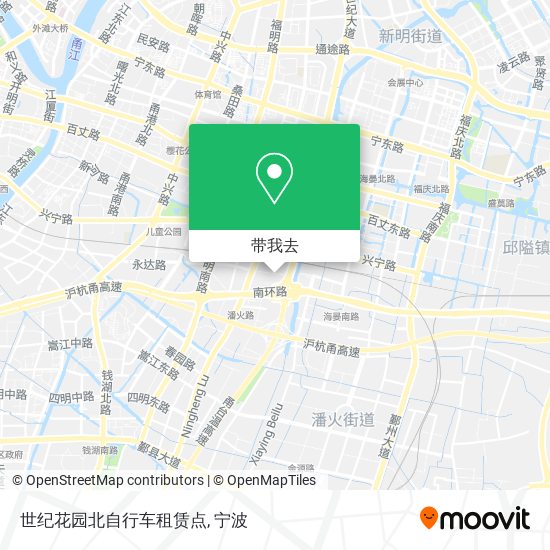 世纪花园北自行车租赁点地图