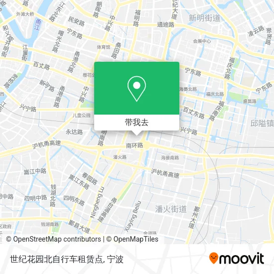 世纪花园北自行车租赁点地图