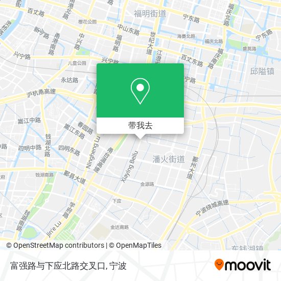 富强路与下应北路交叉口地图
