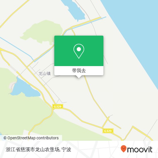 浙江省慈溪市龙山农垦场地图