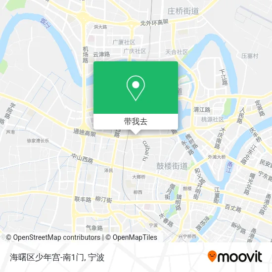 海曙区少年宫-南1门地图