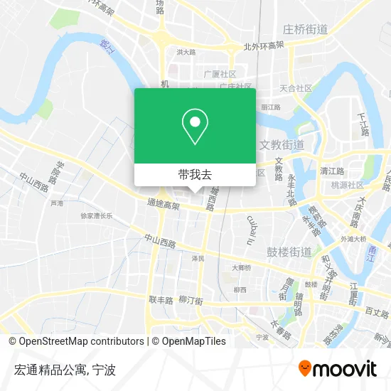 宏通精品公寓地图
