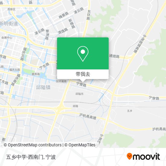五乡中学-西南门地图