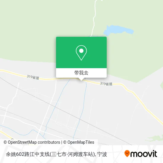 余姚602路江中支线(三七市-河姆渡车站)地图