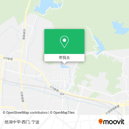 慈湖中学-西门地图