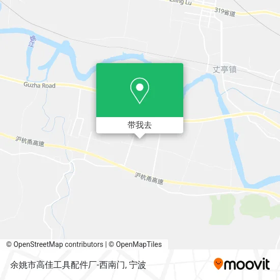 余姚市高佳工具配件厂-西南门地图