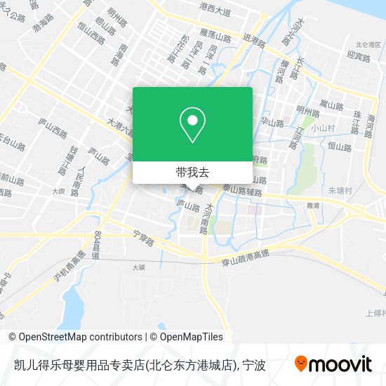 凯儿得乐母婴用品专卖店(北仑东方港城店)地图