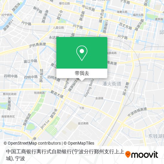 中国工商银行离行式自助银行(宁波分行鄞州支行上上城)地图