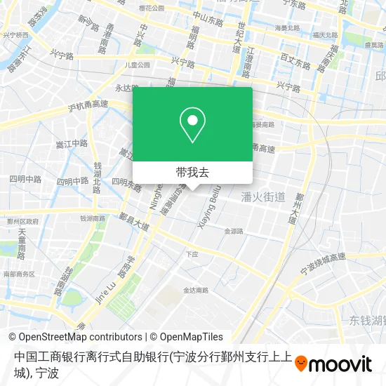 中国工商银行离行式自助银行(宁波分行鄞州支行上上城)地图
