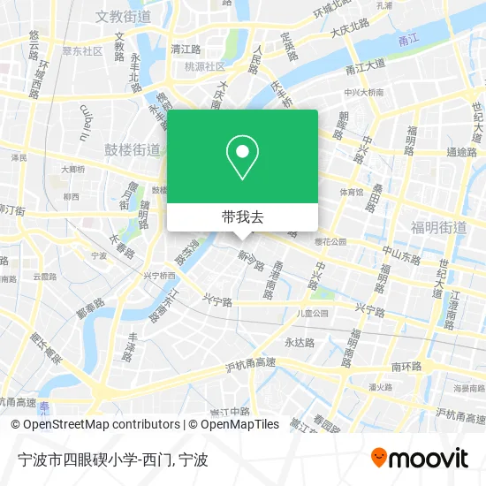 宁波市四眼碶小学-西门地图