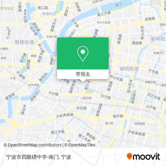 宁波市四眼碶中学-南门地图