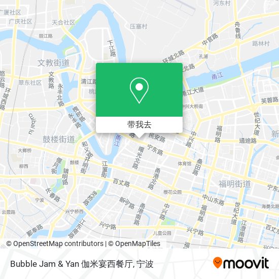 Bubble Jam & Yan 伽米宴西餐厅地图