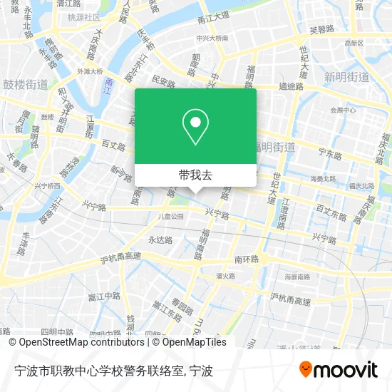 宁波市职教中心学校警务联络室地图