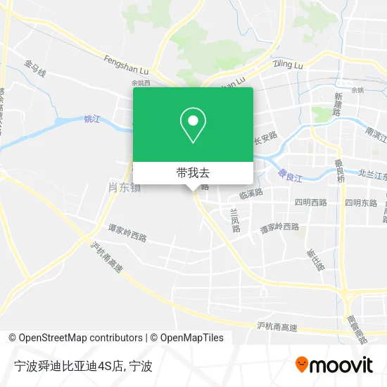 宁波舜迪比亚迪4S店地图