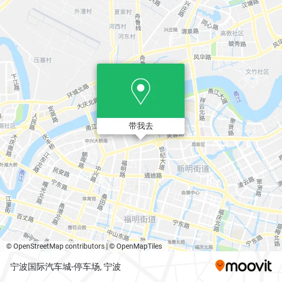 宁波国际汽车城-停车场地图
