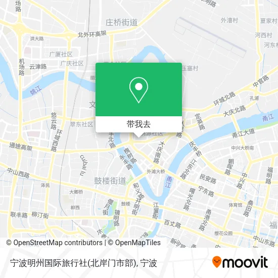宁波明州国际旅行社(北岸门市部)地图