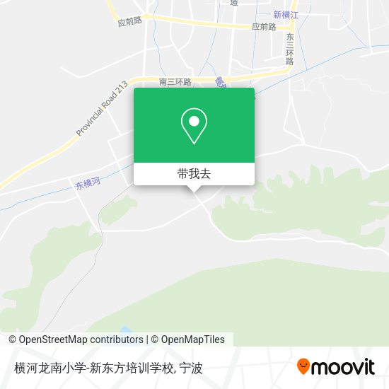 横河龙南小学-新东方培训学校地图
