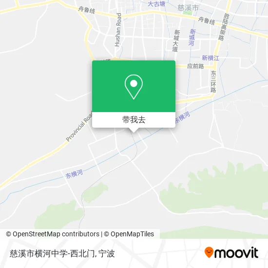 慈溪市横河中学-西北门地图