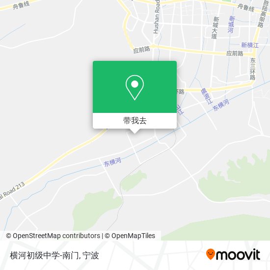 横河初级中学-南门地图