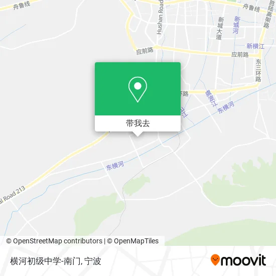 横河初级中学-南门地图