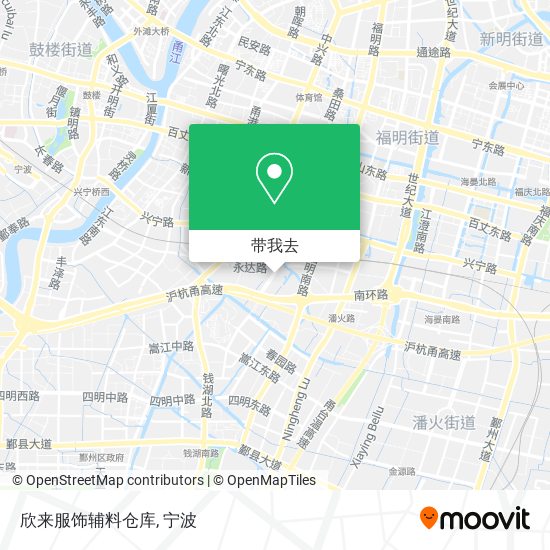 欣来服饰辅料仓库地图