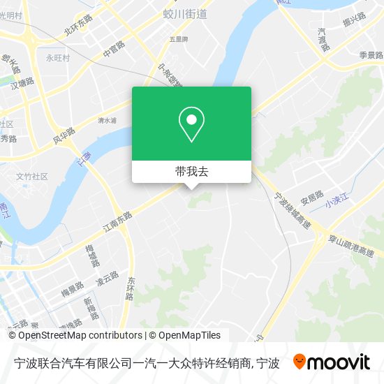 宁波联合汽车有限公司一汽一大众特许经销商地图