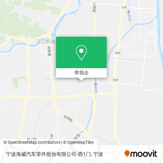 宁波海威汽车零件股份有限公司-西1门地图