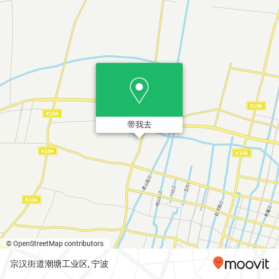 宗汉街道潮塘工业区地图