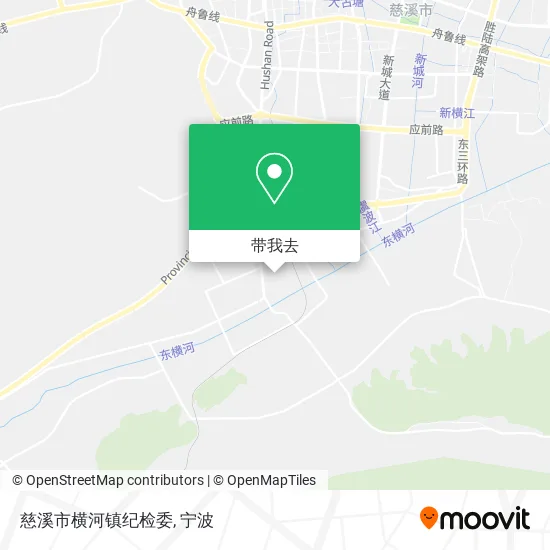 慈溪市横河镇纪检委地图