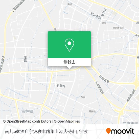 南苑e家酒店宁波联丰路集士港店-东门地图
