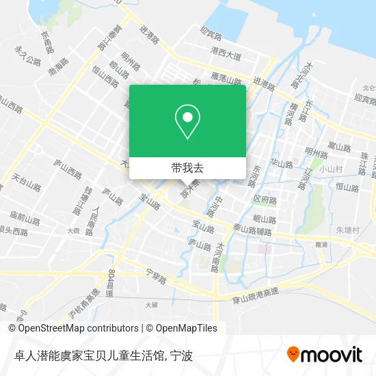 卓人潜能虞家宝贝儿童生活馆地图