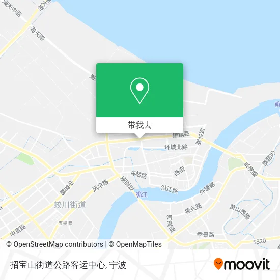 招宝山街道公路客运中心地图