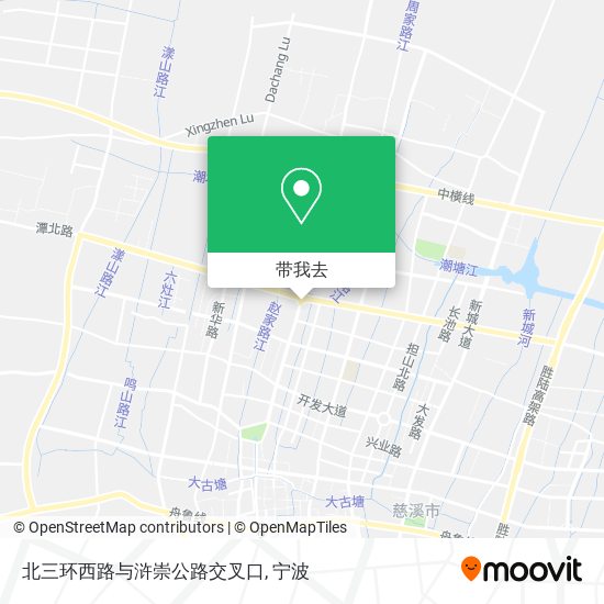 北三环西路与浒崇公路交叉口地图