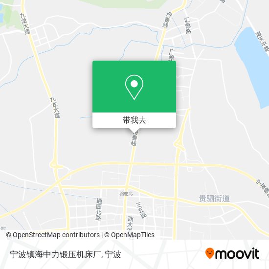 宁波镇海中力锻压机床厂地图