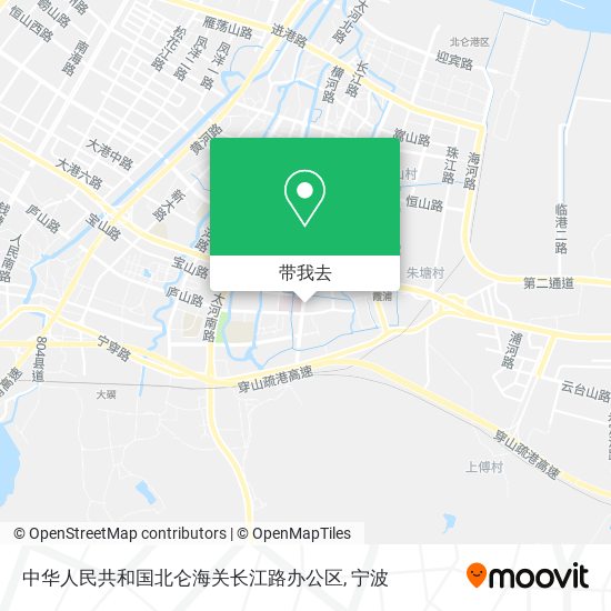 中华人民共和国北仑海关长江路办公区地图