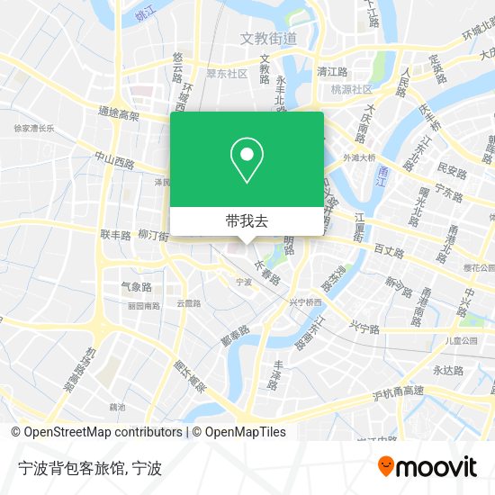 宁波背包客旅馆地图