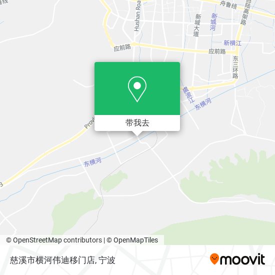 慈溪市横河伟迪移门店地图
