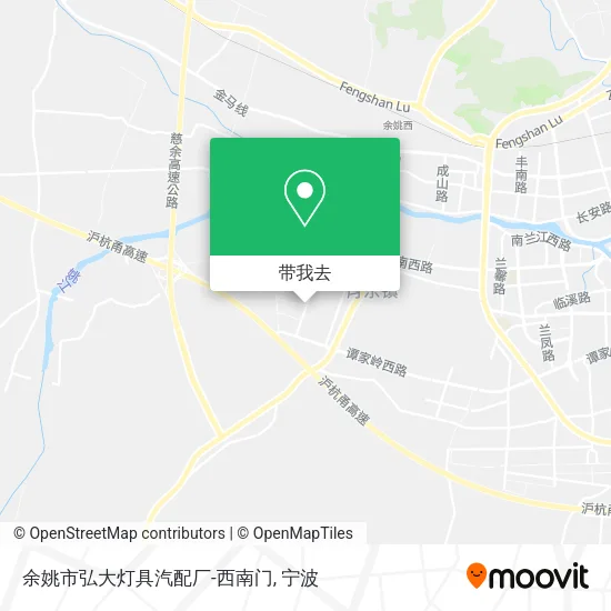 余姚市弘大灯具汽配厂-西南门地图