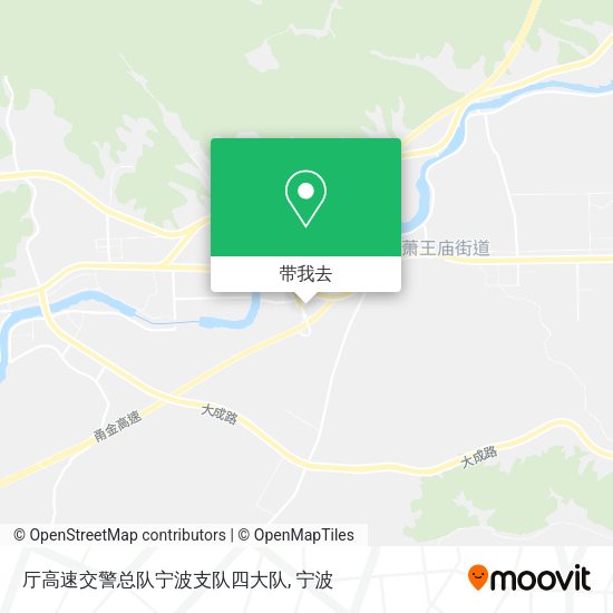 厅高速交警总队宁波支队四大队地图