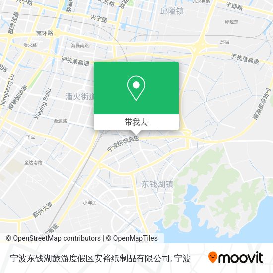 宁波东钱湖旅游度假区安裕纸制品有限公司地图