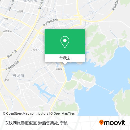东钱湖旅游度假区-游船售票处地图