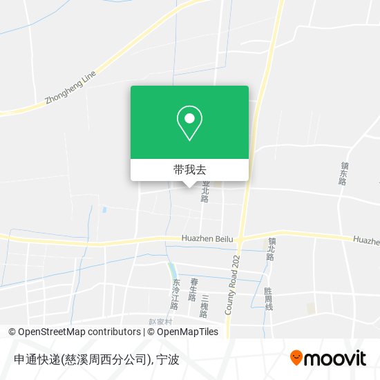 申通快递(慈溪周西分公司)地图