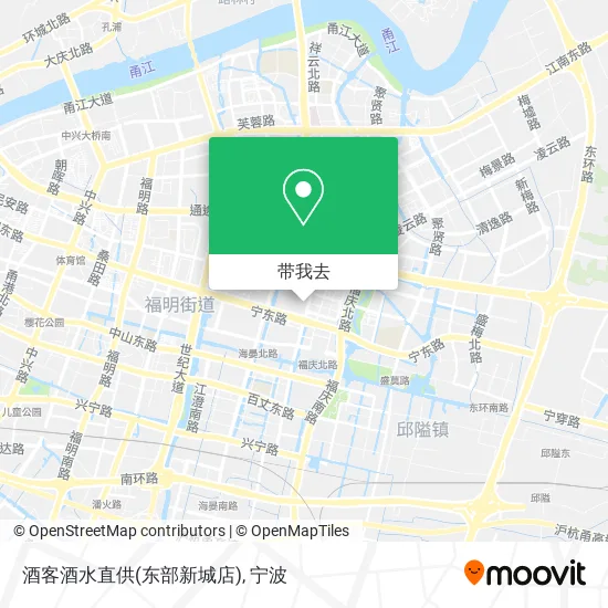 酒客酒水直供(东部新城店)地图