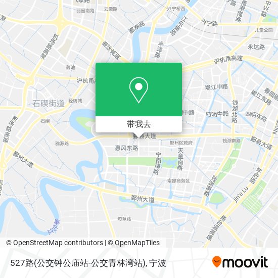 527路(公交钟公庙站-公交青林湾站)地图